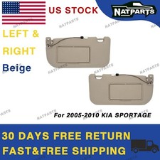 Pair Beige Side Sun Visor For 05-10 Kia Sportage 85202-1f090ez 85201-1f090ez Pair Beige Side Sun Visor For 05-10 Kia Sportage 85202-1f090ez 85201-1f090ez