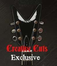 Dimebag  wings ML guitar vinyl decal  headstock logo 4 diy guitar kit projects