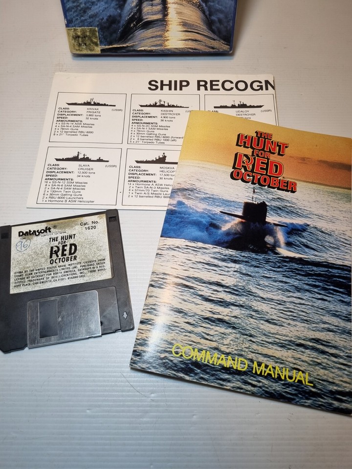 The Hunt for Red October - Big Box AMIGA Computer Game - Datasoft ...
