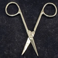 Vintage Trim Zinger Cuticle Scissors – Made in Italy – 3.5" 1970s Manicure Tool