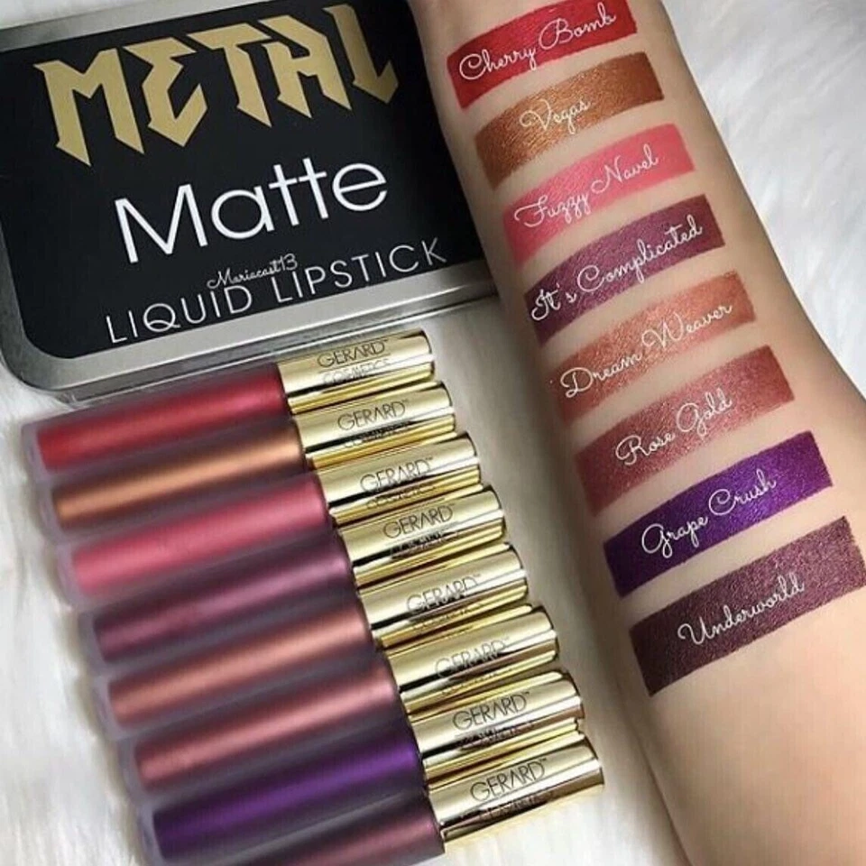 GERARD COSMETICS HYDRA/METAL MATTE LIQUID LIPSTICK FULL SIZE AUTHENTIC CHOOSE 1 - Image 4 of 4