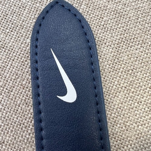 Nike Belt Boy One Size Baseball Stretch 37.75x1.5 Navy Swoosh Adjustable Core Ex - Picture 3 of 6