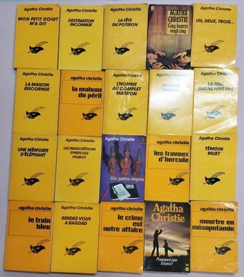 Lot 39 Livres Anciens Agatha Christie Club Des Masques Poche - Photo 1/2