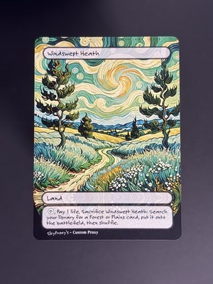 MTG - Windswept Heath - Van Gogh Style - Card For EDH and Playtest