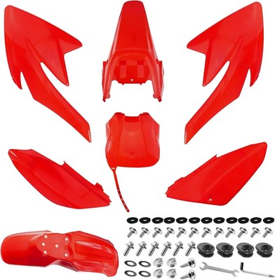 PRO BAT 7pc Plastic Fender Body Kit for CRF70 XR70 Pit Bikes Thumpstar 140-250cc