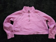Lululemon Scuba Oversized Funnel Neck Half-Zip M/L PINK