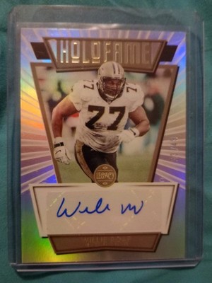 2022 Panini legacy Hall Of Fame Willie Roaf 33/49