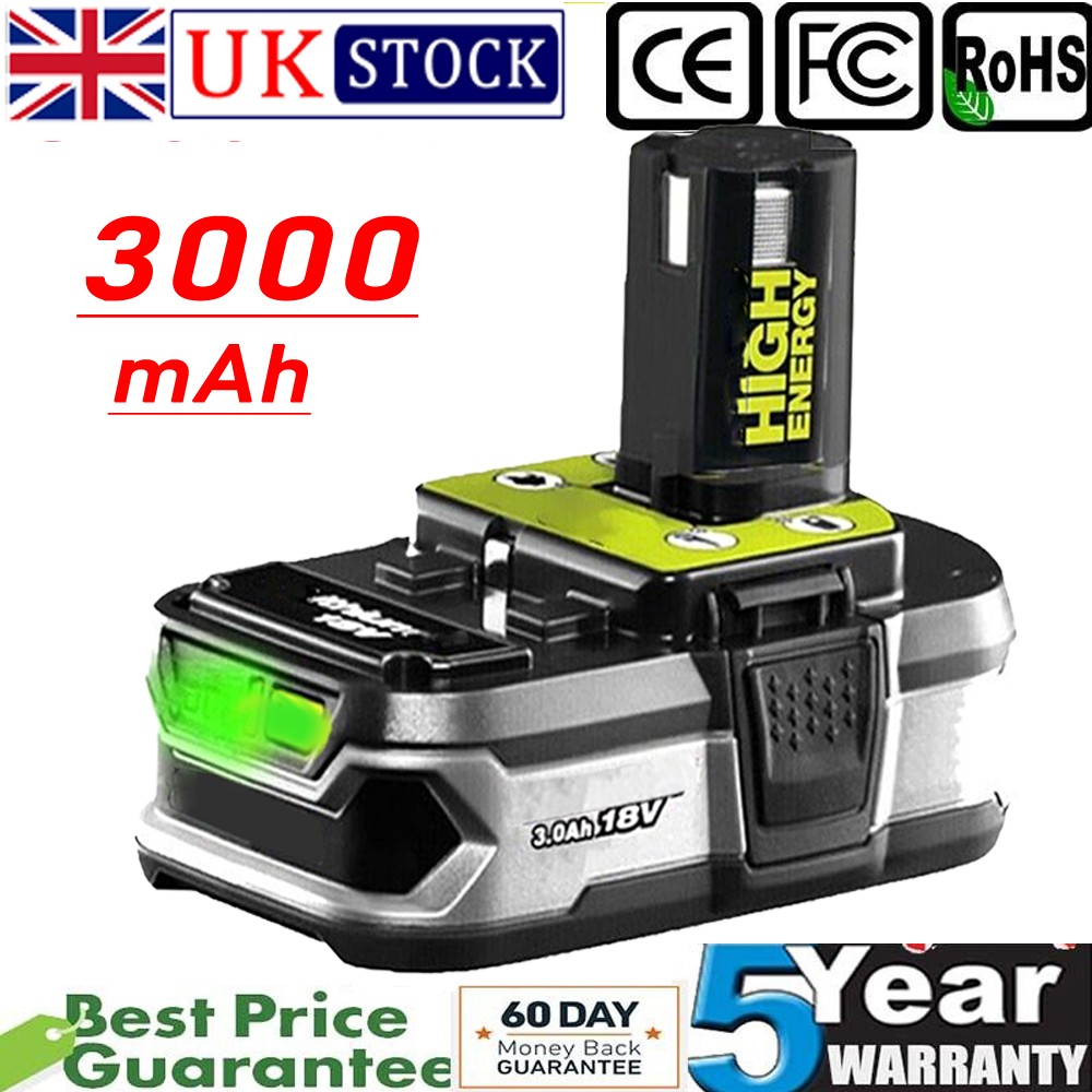 Replacement For Ryobi One+ Plus P108 BPP-1815 BPP-1817 P107 18V