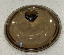 CORNING VISION WARE PYREX AMBER 6 3/8" REPLACEMENT POT LID 16 PYREX V1C