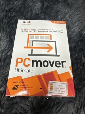 Laplink PCmover Ultimate 11 - PC Transfer Software w/ High-Speed Ethernet Cable