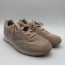 Reebok Classic Women's Suede Mesh Running Shoes Pink Beige Blue Retro Style 7