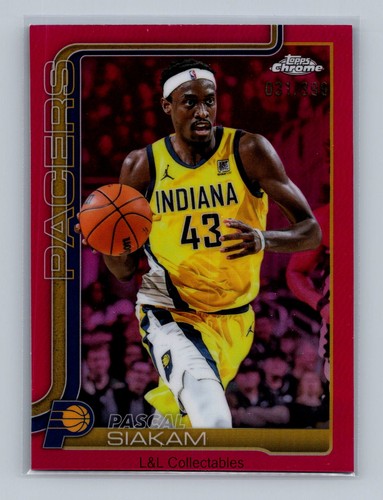 Pascal Siakam [Basketball Refractor] #1 2025 Topps Chrome card