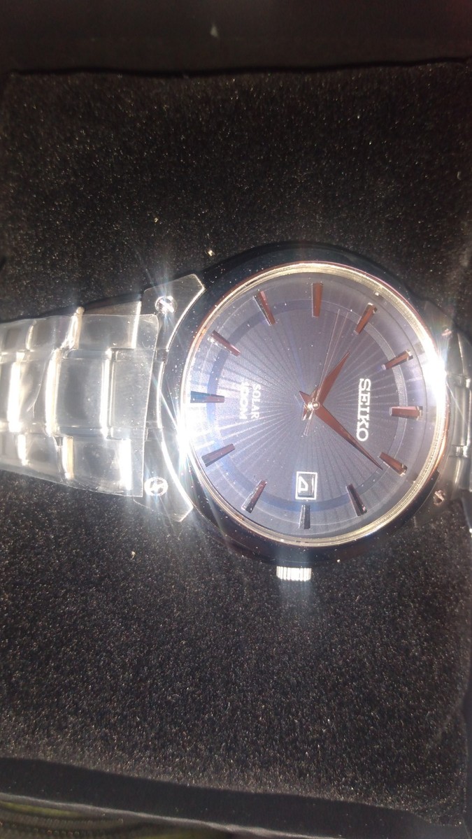 Seiko Solar Blue Men's Watch - SNE323 for sale online | eBay