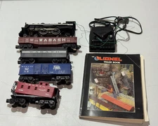 1989 LIONEL IRON HORSE FREIGHT TRAIN SET STEAM LOCO #8604 WABASH TENDER CARS