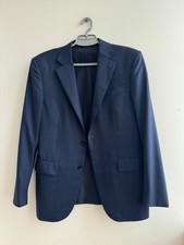 Ermenegildo Zegna 15milmil15 Dark Blue Windowpane Luxury Wool Blazer - 48C