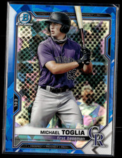 Michael Toglia - 2021 Bowman Sapphire Card BCP-137 Colorado Rockies