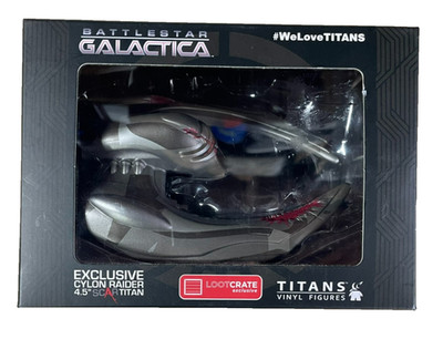Battlestar Galactica Cyclon Raider 4.5'' Scar Titan Loot Crate Exclusive Ship