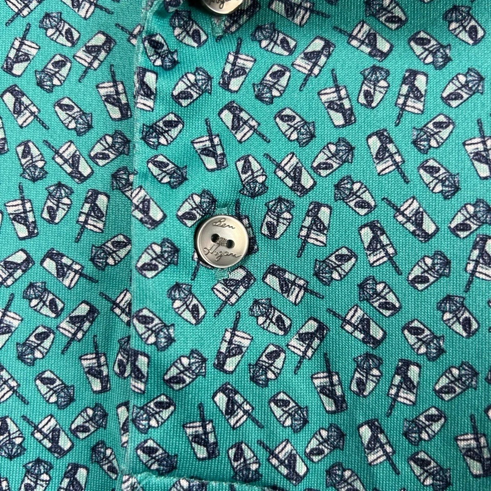 Мужская рубашка-поло Ben Hogan 2XL для гольфа эластичная впитывающая сухой напиток повсюду - Изображение 4 из 4