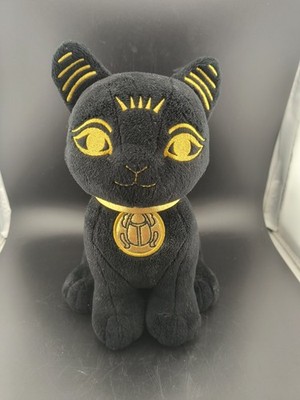 Vintage Bast Cat Summit Collection Black And Gold Plush With Scarab #D02