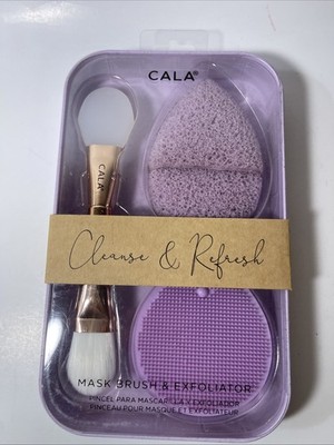 CALA Mask Brush Exfoliation Silicone Cleansing Facial Sponge SET