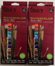 Darice Studio 71: 12 Watercolor Painting Set, 2/PACK, 24 Total NEW, SHIPS FREE 