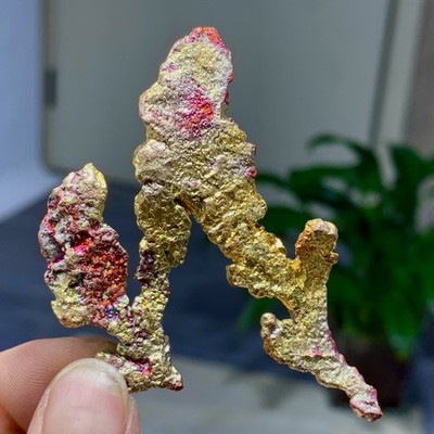 29G Rare!! iridescent Native Copper crystal mineral specimen