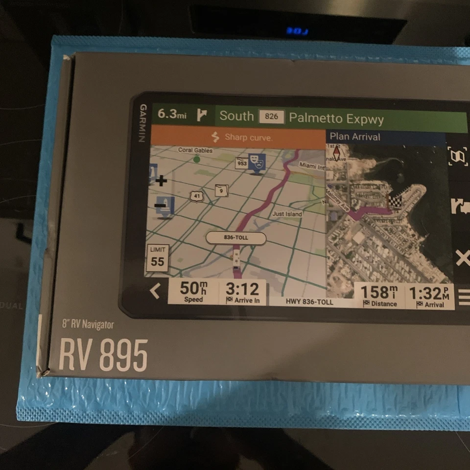 ‼️ Garmin RV 895 8" RV GPS Navigator System (010-02748-00) Custom RV Routing NEW - Image 2 of 4