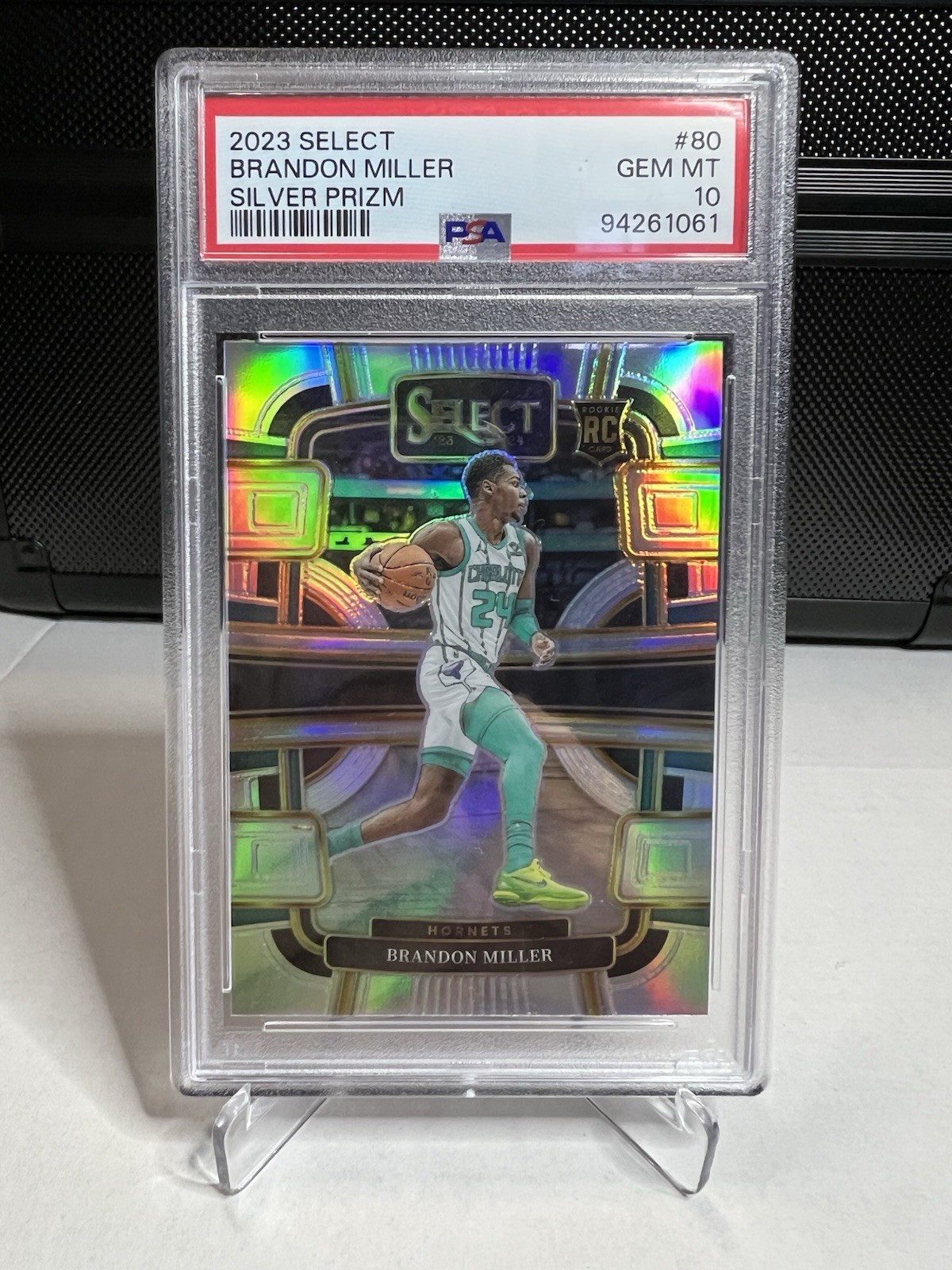 2023-24 Panini Select - Concourse Brandon Miller #80 Silver Prizm (RC)