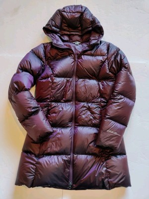 Eddie Bauer Jacket Women's Size M EB550 Luna Peak Purple /Wine Down Puffer Parka