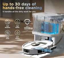 Shark Robot Vacuum  Mop Combo, PowerDetect ThermaCharged NeverTouch Pro