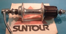 Suntour XC 9000 5/6/7-Spd Rear MTB Cassette Hub 36H-Small Flange w/QR- 130MM-NIB