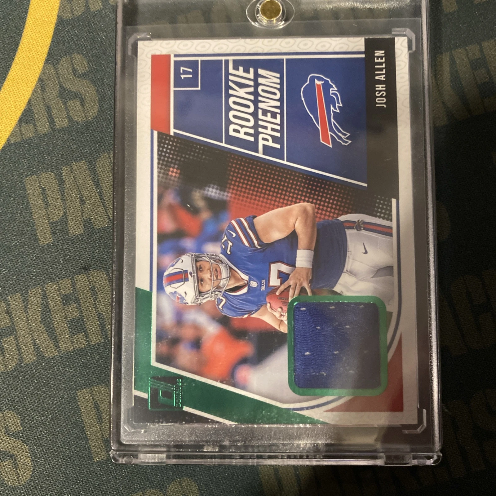 Josh Allen Panini Donruss Rookie Phenom Jerseys #4 Green