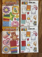 New Vintage Lot Of 4 Scrapbook Fun Kits And Make Your Own Scrapbook Kits