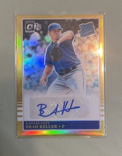 2019 Panini Donruss Optic Rated Rookie Signatures BRAD KELLER GOLD Prizm 2/10