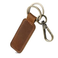 Genuine Leather Car Keychain   Universal Key Fob Holder for Men and Women,
