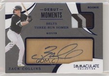2020 Panini Immaculate Debut Moments Relics Blue /25 Zack Collins Auto 0b2