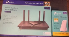TP-Link Archer AX21 AX1800 Wi-Fi 6 Router + AC750 Mesh Wi-Fi Extender