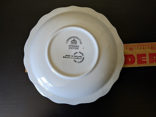 ~ 1971 ~ Queen Mary SoCal ~ 4-1/2" Schmuckschale ~ Gedenkausgabe zur Eröffnung - Bild 4 von 5