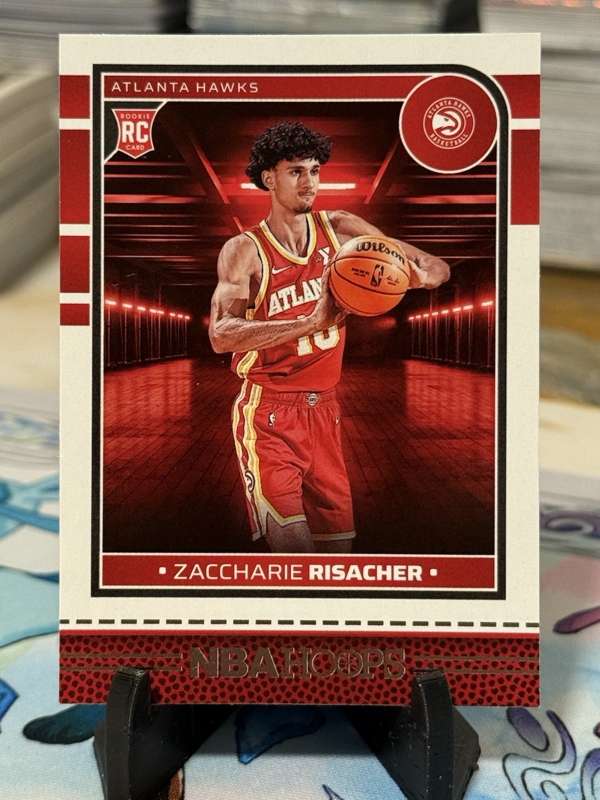 2024-25 Panini NBA Hoops Zaccharie Risacher Rookie #231 Atlanta Hawks RC