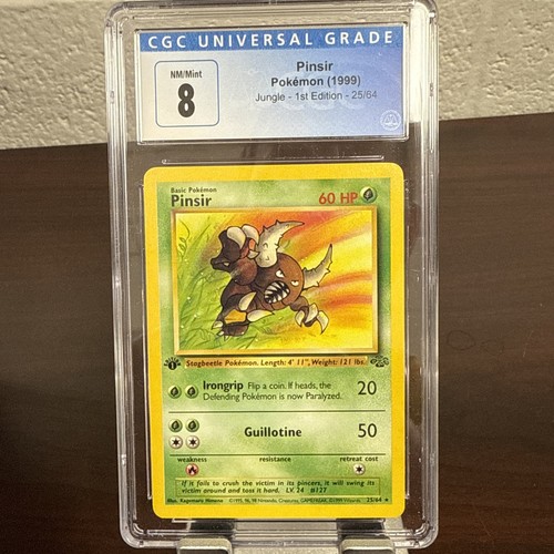 Pinsir (1st Edition) graded CGC 8 for sale on eBay