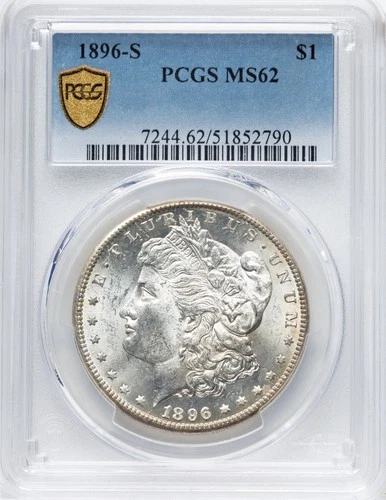 1896-S $1 Morgan Dollar PCGS MS-62