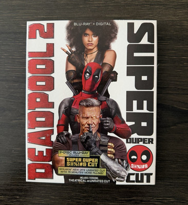 Marvel Deadpool 2 Super Duper Cut Blu-ray + Digital 2-Disc Unrated Reynolds