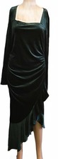 Women's Nashalyly Green Ruffle Bodycon Sexy Dress Size S