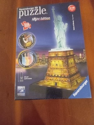 Puzzle Statue of Liberty New York 3D Night Edition  Ravensburger  108 Teile