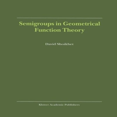 Semigroups in Geometrical Function Theory D. Shoikhet Paperback S