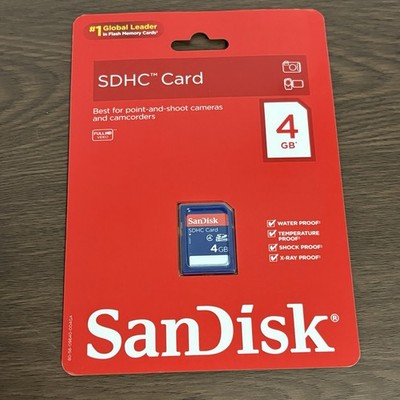 SanDisk 4 GB SDHC Card Class 4 - SD Memory Card 4 GB, NEW