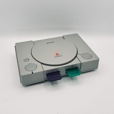 Sony PlayStation 1 (SCPH-1001) Gray w/ 2 external memory cards