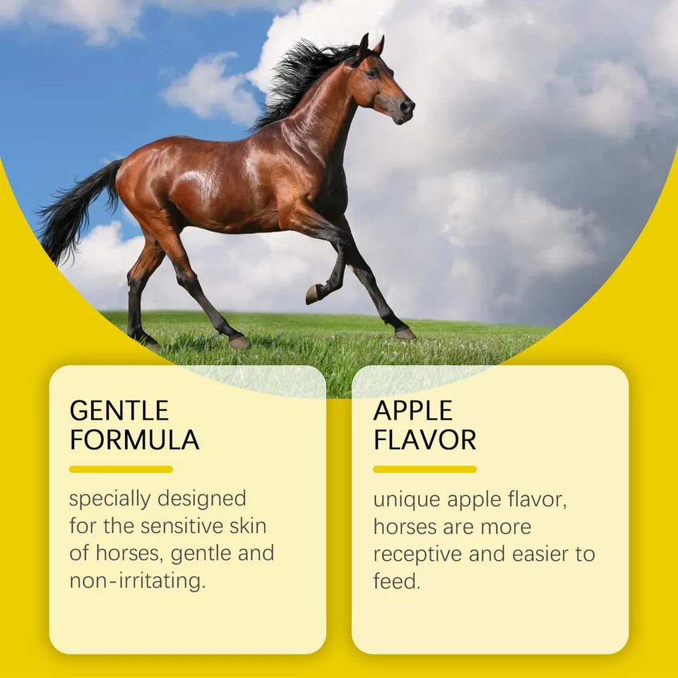 3-Pack New 1.87%(Dewormer) Paste For Horse-Apple Flavored - image 3 of 4