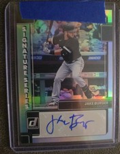 2022 PANINI DONRUSS SIGNATURE SERIES JAKE BURGER AUTOGRAPH CARD RANGERS