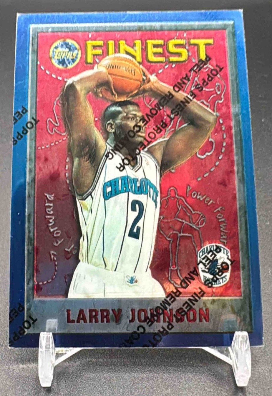 1995-96 Topps Finest Larry Johnson #233 Hornets
